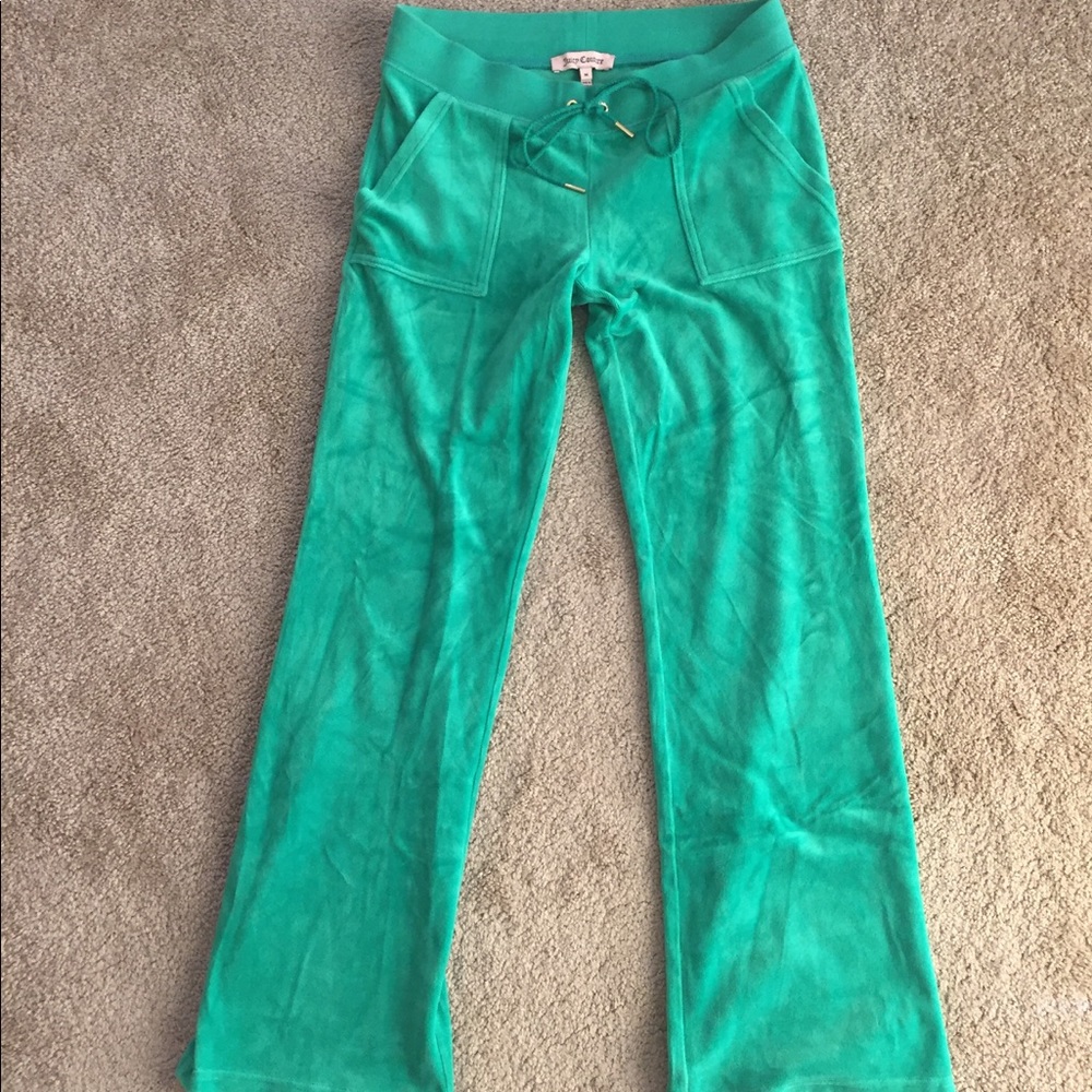 Juicy Couture Green Velour Pants